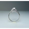 thumbnail image 4 of HeartsAndYou 0.6ct Round Cut Moissanite Engagement Ring for Women 18k White Gold Over Silver Vintage Inspired Solitaire, 4 of 7