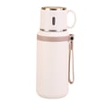 thumbnail image 2 of 20oz Tea Tumbler with Infuser Thermal Flask for Hot Water Coffee Stainless Steel Vacuum Insulated Bottle Carry Strap 5 Colors(White), 2 of 6