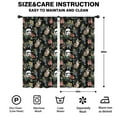 thumbnail image 2 of 2 Panels Space Sci-Fi Print Pattern Nursery Curtains Boys Girls Kids Black and White Floral Modern Window Drapes for Living Bedroom Playroom Room Decor Rod Pocket 42x84 Inch, 2 of 5