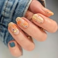 thumbnail image 2 of Fake Nails HREJHDS Fall Maple Leaf Short Square 24 unidades con pegamento, 2 of 7