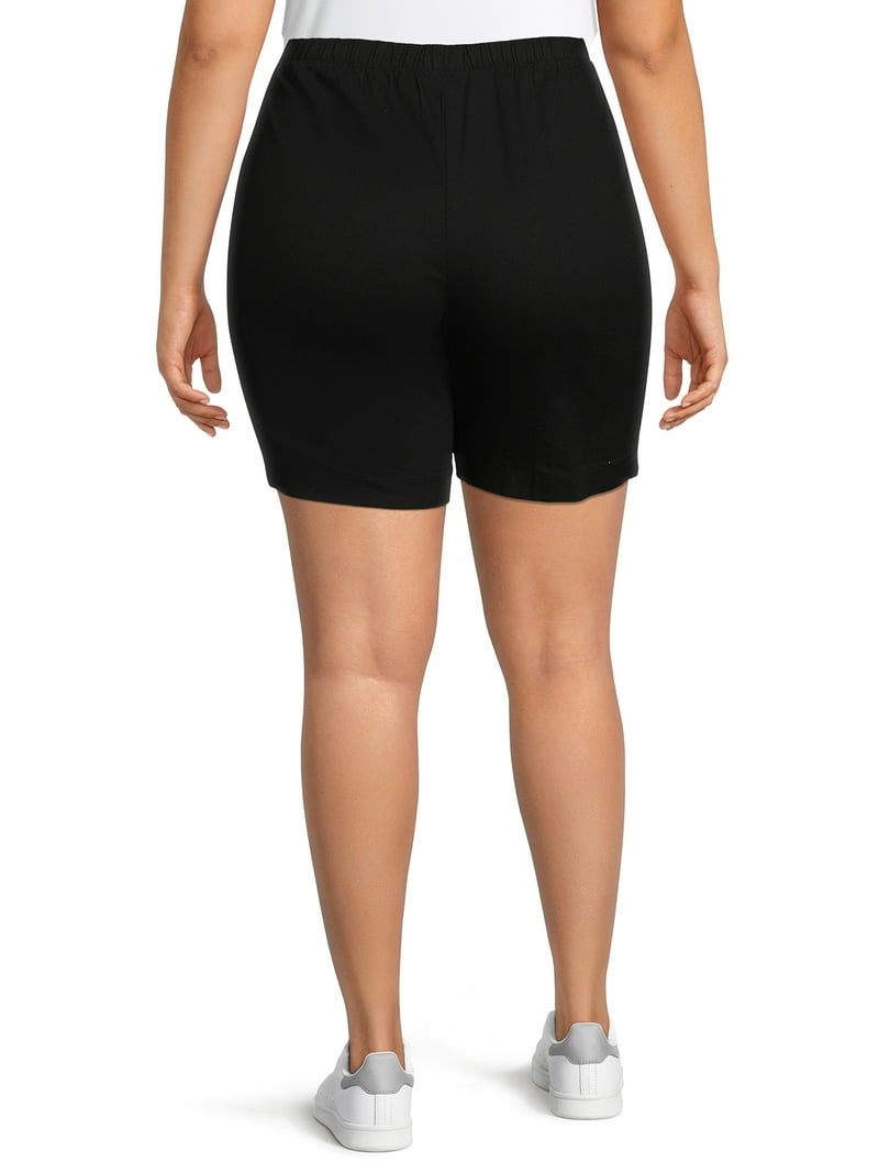 パンツ Readymade justdone SHORTS JMS Just My Size by Hanes Women's Plus Size Pull On Shorts