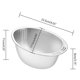 thumbnail image 3 of Fine Mesh Strainer Durable Stainless Steel Colander Rice Washing Bowl with Strainer for Cleaning Fruits Vegetables Beans, 3 of 4