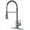 Gray, variant on Kitchen Faucet with Pull Down Sprayer, Stainless Steel Commercial Single Handle Classic Spring Pull Out Sink Faucet for Pot Filler, Farmhouse Camper Bar Laundry Room, Grey