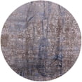 thumbnail image 1 of Ahgly Company Machine Washable Indoor Round Industrial Modern Purple Area Rugs, 5' Round, 1 of 7