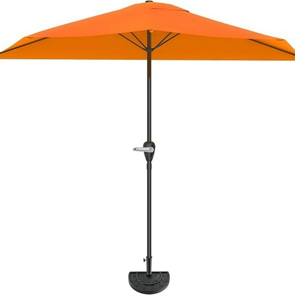 Pure Garden 9ft Half Umbrella