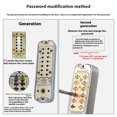 thumbnail image 4 of Kenally Cerradura de puerta de garaje, cerradura mecánica Digital de doble cara con código de seguridad, cerraduras para autocaravana, Herramientas y ferretería, 4 of 6