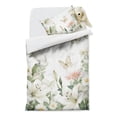 thumbnail image 2 of Flowers and Butterflies Duvet Cover and Pillowcase Set for Single Bedding, Bedroom Accessories for Kids Teens, 2 of 5