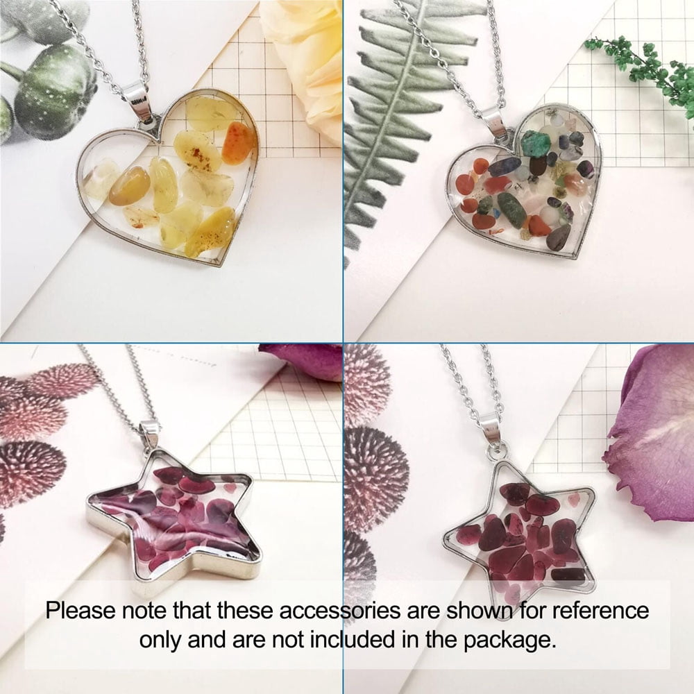 DIY UV/Epoxy Resin Pendant Necklace Making Kits include Alloy Open Back Bezel PendantsWaxed Cord Necklace Making Mixed Color 132x9.6x2mm