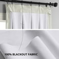 thumbnail image 6 of Half Price Drapes Porcelain White French Pleat Signature Velvet Blackout Curtains(1 Panel),50WX 108L, 6 of 11