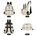 thumbnail image 4 of FORMRS Mini Backpack Purse for Women Travel Daypack Casual Shoulder Bag, Toasts Pattern, 4 of 7