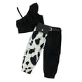 thumbnail image 2 of WOLLED Baby Newborn Girls 2 Piece Summer One Shoulder Outfit Toddler Halter Ruffle Shirt Tops+Long Pant for 9M-5Y, 2 of 10