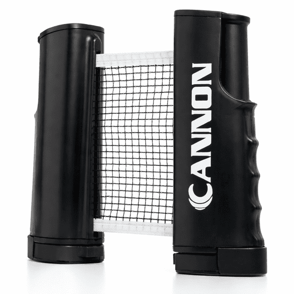 Cannon Sports Retractable Table Tennis Net – Clamp-On Portable Net for Any Table – Adjustable Length up to 6 Feet, Fits Tables up to 2 Inch Thick – Indoor & Outdoor Play