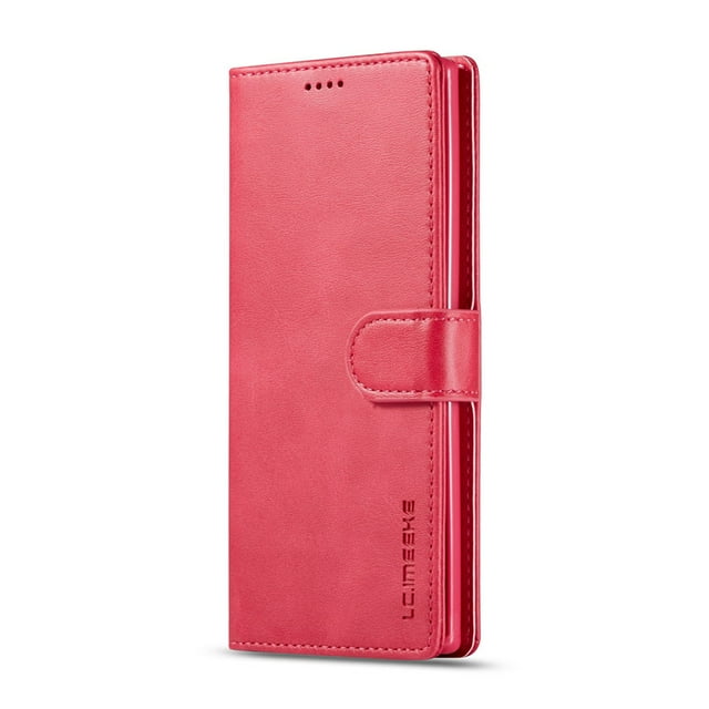 POCO X4 X5 X6 Pro 5G Étui Portefeuille en Cuir à Rabat POCO X4 Pro 5G Étui de Téléphone pour POCO M4 Pro X5 M3 M5S X3 NFC F4 F3 à Rabat Rose Rouge POCO X6 Pro 5G