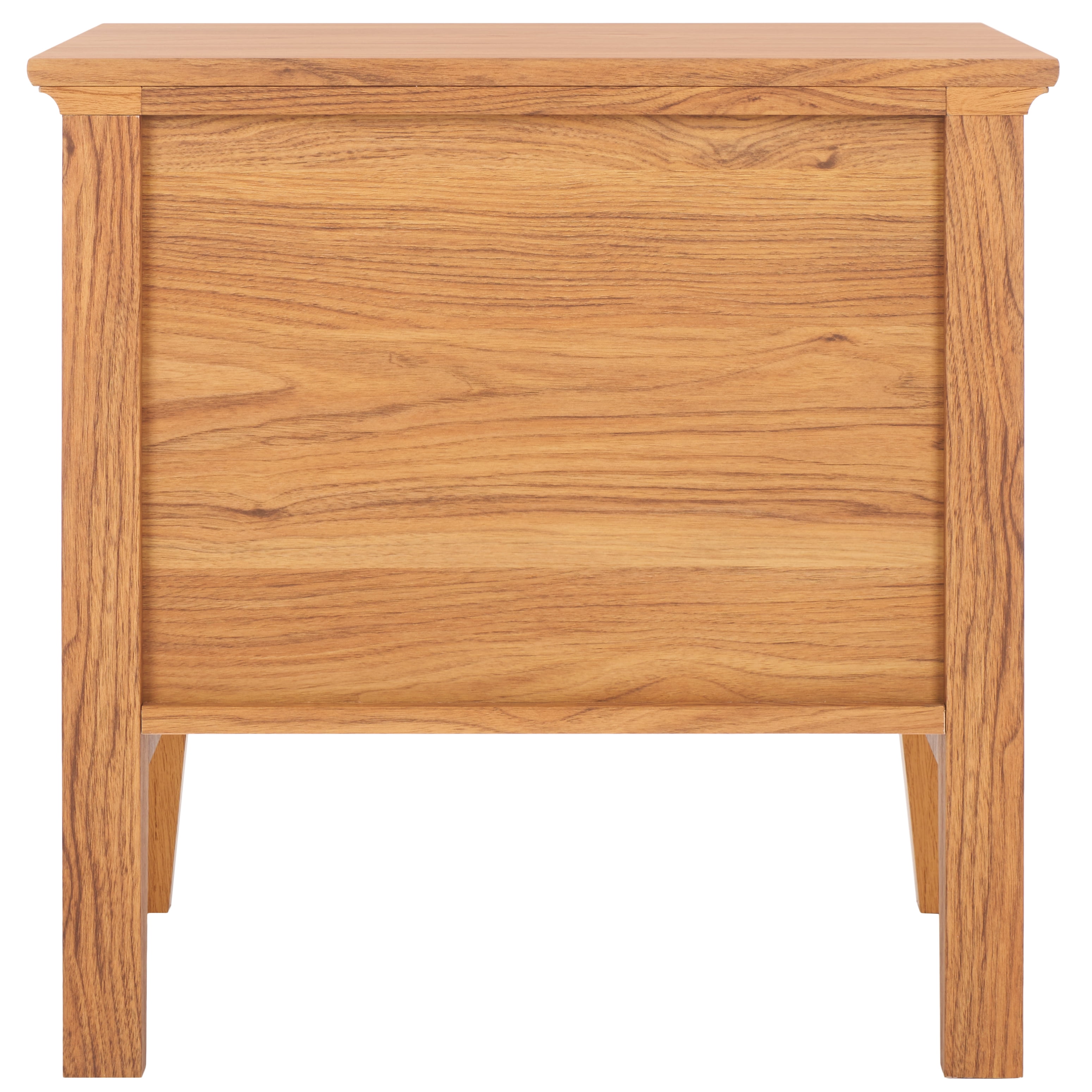 SAFAVIEH Sondra Traditional 2 Drawer Nightstand,Oak/Gold