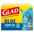 thumbnail image 2 of Glad Blue Recycling Bags - Large 90 Litres, 2 of 5