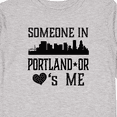 thumbnail image 4 of Inktastic Portland Oregon Someone Loves Me Skyline Boys or Girls Long Sleeve Toddler T-Shirt, 4 of 5