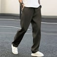 thumbnail image 2 of Pantalones de jogging informales para hombre: cintura elástica, cordón, poliéster de secado rápido, bolsillos, tallas M-XXXL para senderismo y deportes, 2 of 8