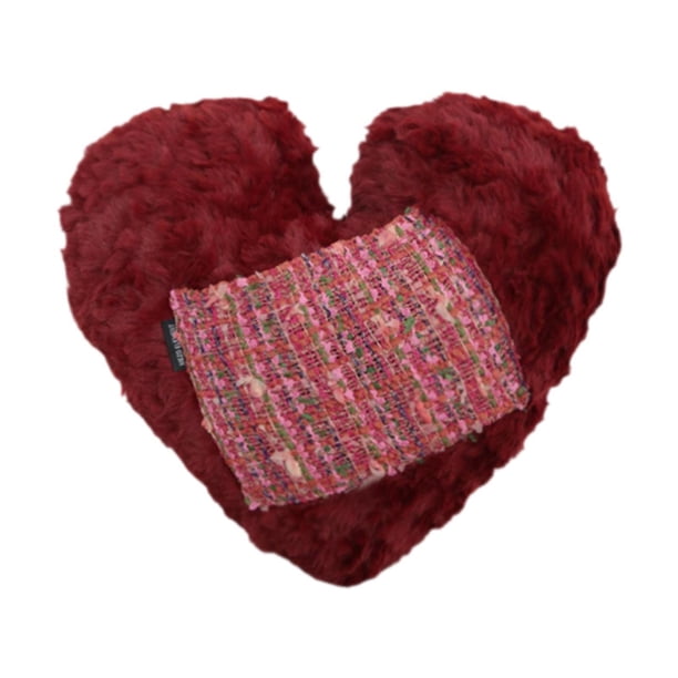 Almohada decorativa Gloria en forma de corazón 32 cm x 30 cm regalo familiar decoración del hogar