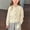 C-Beige108, variant on Tops for Girls Knit Cardigan Cable Pattern Embroidery Detail Button Front Solid Color For Kids Early Spring Wear