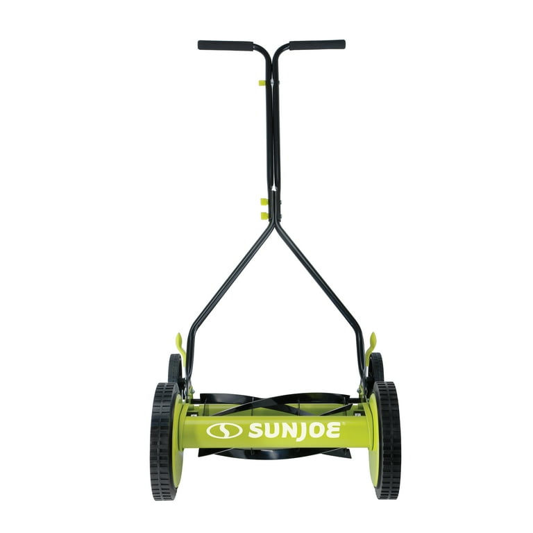 Sun Joe Cordless, Manual Push Reel Lawn Mower, Green – Grass