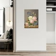 thumbnail image 3 of Farmhouse Floral Kitchen Decor Wall Art Flower Bathroom Wall Art Flower Canvas Painting Rustic Pictures Framed Artwork for Bathroom Kitchen Living Room Bedroom 12''''x16'''', 3 of 6