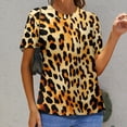 thumbnail image 6 of Leopard Print Pattern Women's T-Shirt Short Sleeve T Shirts Tops Tee Ladies Loose T, 6 of 6
