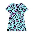 thumbnail image 5 of Einccm Girls Nightgowns & Pajamas - Princess Cute Printed Nightdress, Short-Sleeve Crewneck Loose A-Line Fit 3-12 Years, Soft Lightweight Loungewear, 5 of 6