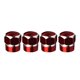 thumbnail image 2 of X4 ALUMINIO ROJO ANODIZADO OE REEMPZO HEXAGON NEUMÁTICO VÁSTAGO DE Baoblaze Tapas de válvula hexagonales, 2 of 8