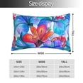 thumbnail image 2 of Fuzoiu Bright Flowers Print Pillow Case with Hidden Zipper,Pillow Covers,Soft and Comfortable Pillowcase-16"x24", 2 of 6