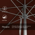thumbnail image 3 of California Umbrella Venture 11' Silver Market Umbrella in Terracotta, 3 of 5