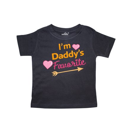 

Inktastic I m Daddy s Favorite with Arrow and Hearts in Pink Gift Toddler Boy or Toddler Girl T-Shirt