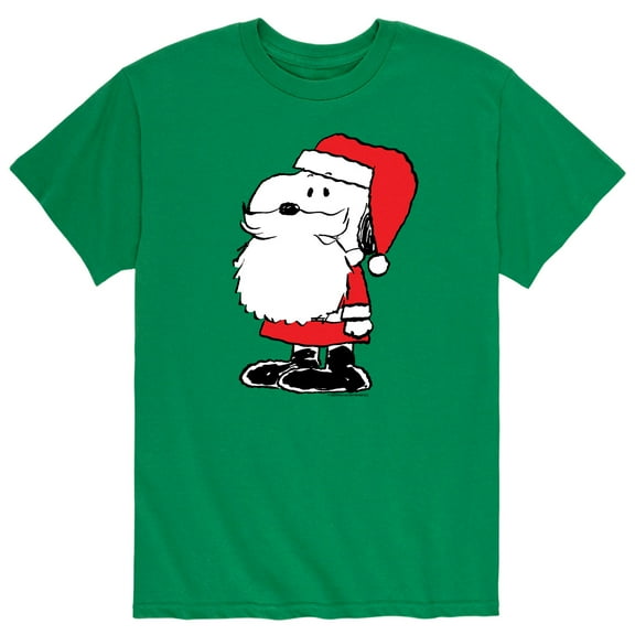 Peanuts - Snoopy Santa Christmas- Men's Short Sleeve Graphic T-Shirt