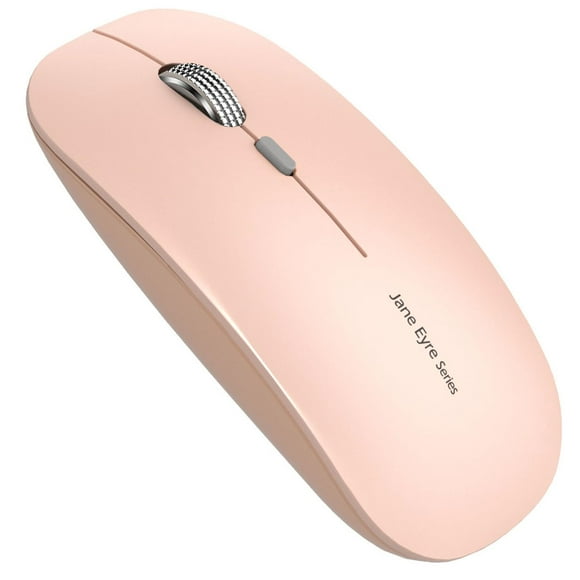 Ratón inalámbrico Uciefy Q5 Slim recargable 2.4G rosa claro