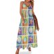 thumbnail image 1 of Vestido sin mangas con cuadros de playa Vestido de mujer estilo coreano Vestidos de cumpleaños para mujer, 1 of 7