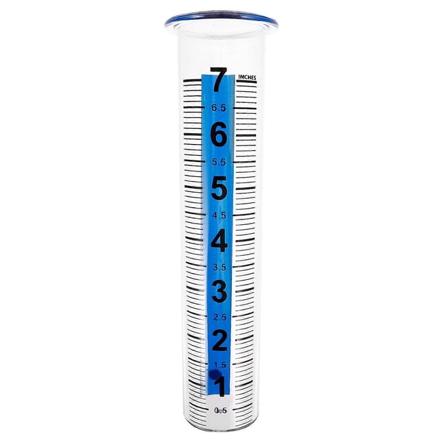 Rain Measuring Tube Plastic Rain Gauge Rain Measuring Tool Transparent Rain Gauge