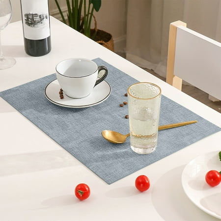 

Kadlawus Under 1$ Placemat Leather Home Printing Insulation Pad Watertight Placemat Hotel Non-Slip Western Food Mat