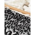 thumbnail image 5 of Women'S Leopard Print Wide Leg Pants Elastic Waist Casual Loose Fit Trousers Fashion Lounge Gray Leopard Print M, 5 of 7