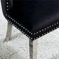 thumbnail image 6 of Furniture of America Swata Fabric Tufted Dining Chair in Black (Set of 2), 6 of 12