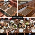 thumbnail image 3 of Brown Wood Grain Placemats Set of 4, Retro Farmhouse Wooden Plank Placemats for Dining Table, Place Mats for Kitchen Tabletop, Waterproof Wipeable Dining Table Mats Set, 3 of 9