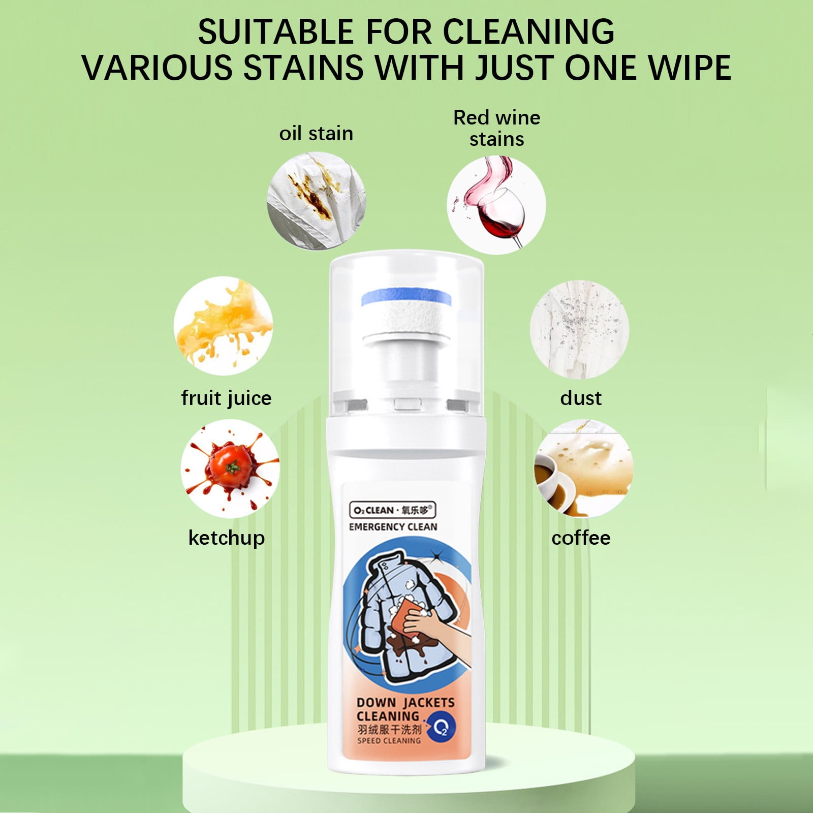 Stain Remover For Clothes 100ml Garment Stubborn Stain Cleaner With Brush  Head Quick Cleaning Wash Free Downwear Detergent - AliExpress