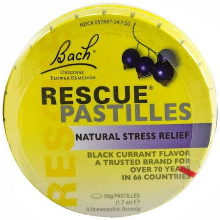 - Bach Rescue Remedy Stress Relief Pastilles, Black Currant, 35 Ct