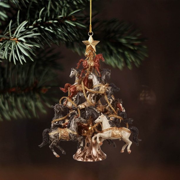 Colgante navideño de acrílico con forma de avión para árbol de Navidad.