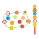 thumbnail image 1 of Cuentas de madera para cordones para niños pequeños, juguete de aprendizaje para combinar formas y desarrollar la clasificación. Frutas, 1 of 9