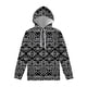 thumbnail image 3 of Sudadera con capucha con estampado tribal azteca antiguo retro para hombre, sudadera informal de calle en blanco y negro con estampado 3D, jersey de manga larga, 3 of 5