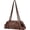 Coffee, variant on Crinkled Texture Shoulder Bag for Women, Lazy Style Soft Underarm Handbag, Elegant Lightweight Zipper Barrel Single Shoulder Purse for Daily Dating Travel