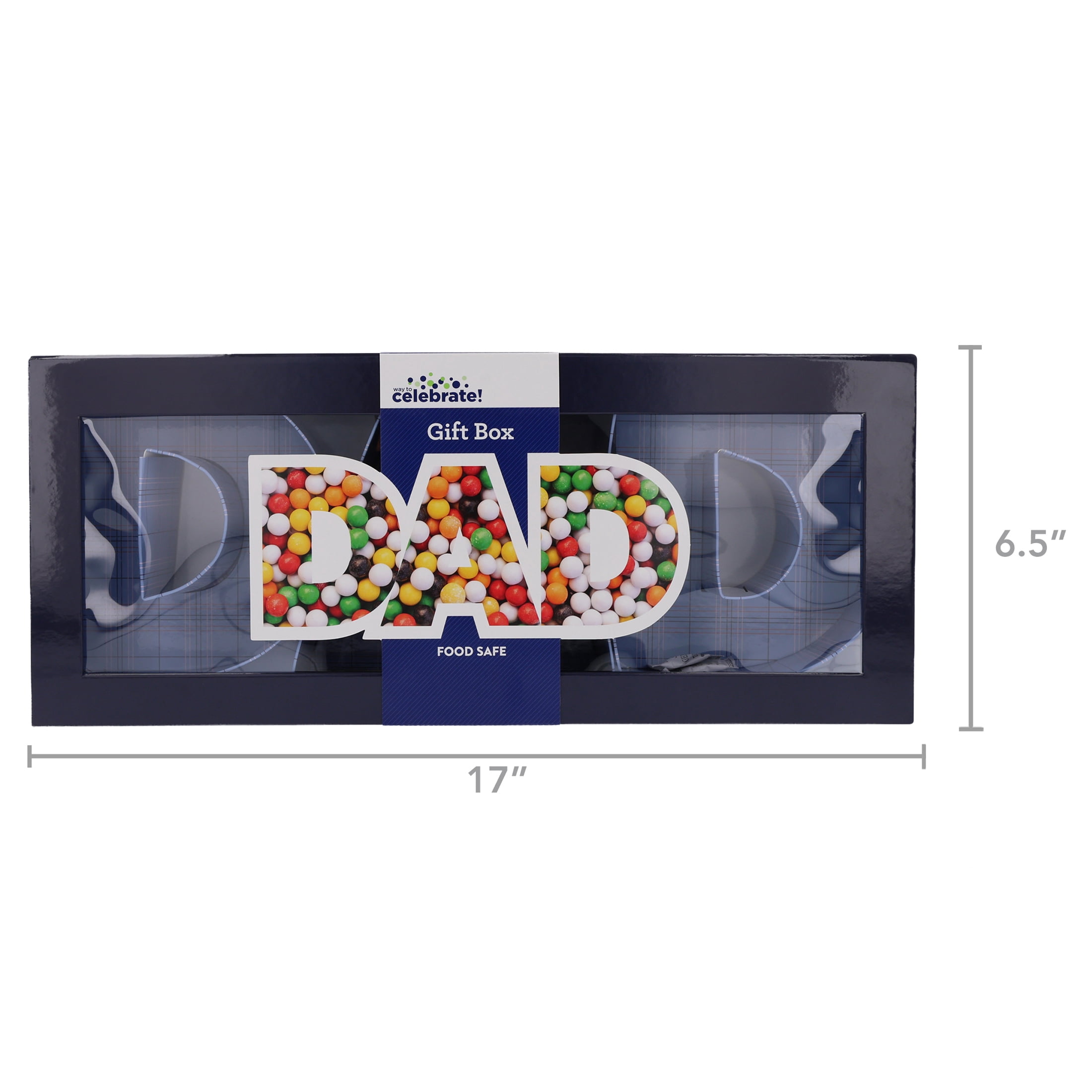 Dad Gift Box, Blue, 17", Father's Day by Way To Celebrate
