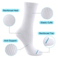 thumbnail image 5 of IKIBVTY Womens Crew Socks, 8 Pairs Soft Breathable Casual & Dress Outfits Socks for Women Daily Wear Ideal for Boots & Sneakers crew socks women Size 9-11, 5 of 6