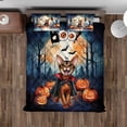thumbnail image 4 of Happy Halloween Vampire Abyssinian BOO with Pumpkins Fun and Spooky Quilt Bedding Set Cat Lover Kitten Owner Gifts 1 Blanket Bed Cover 2 Pillowcases - 00018, 4 of 5