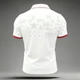 thumbnail image 4 of Usa Mens Soccer Jersey Polo Shirts 2026 Country Team Short Sleeve Button Neck Fan International Football Golf Shirt Retro Streetwear 4th of July Tops, 4 of 4
