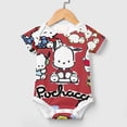 thumbnail image 3 of Pochacco Baby Bodysuit Boy Girl Clothes Soft Newborn Infant Outfit Short Sleeve Romper, 3 of 8